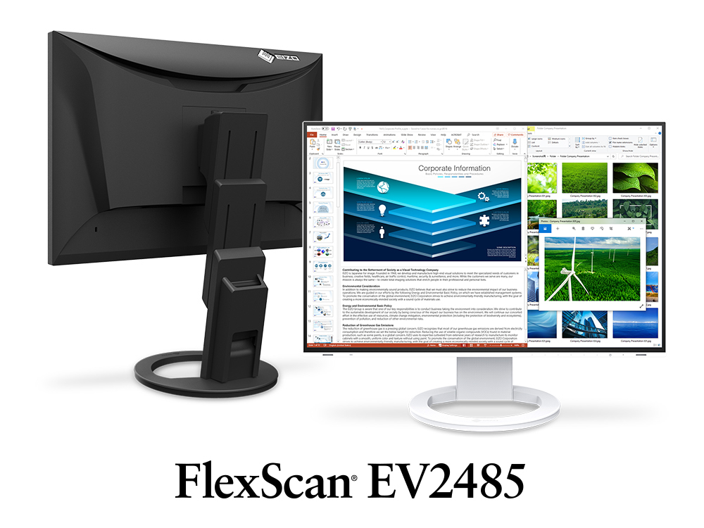 ☆新品☆【EIZO】FlexScan EV2485 モニター／24.1型WUXGA／ブラック 