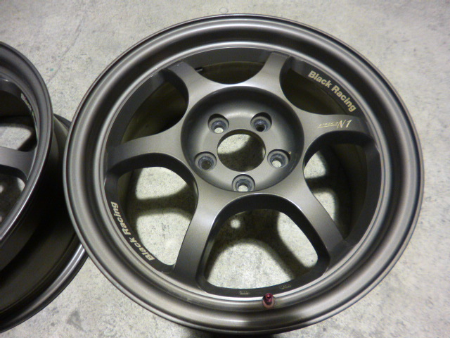 軽量！ ブラックレーシング PRO N1 ブロンズ 16x7J ＋47 PCD100 5H 