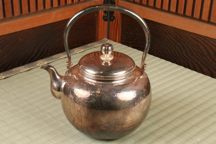 銀瓶 純銀製 煎茶道具 | UJ5-11 一望斎 茶器 純銀 重さ504g