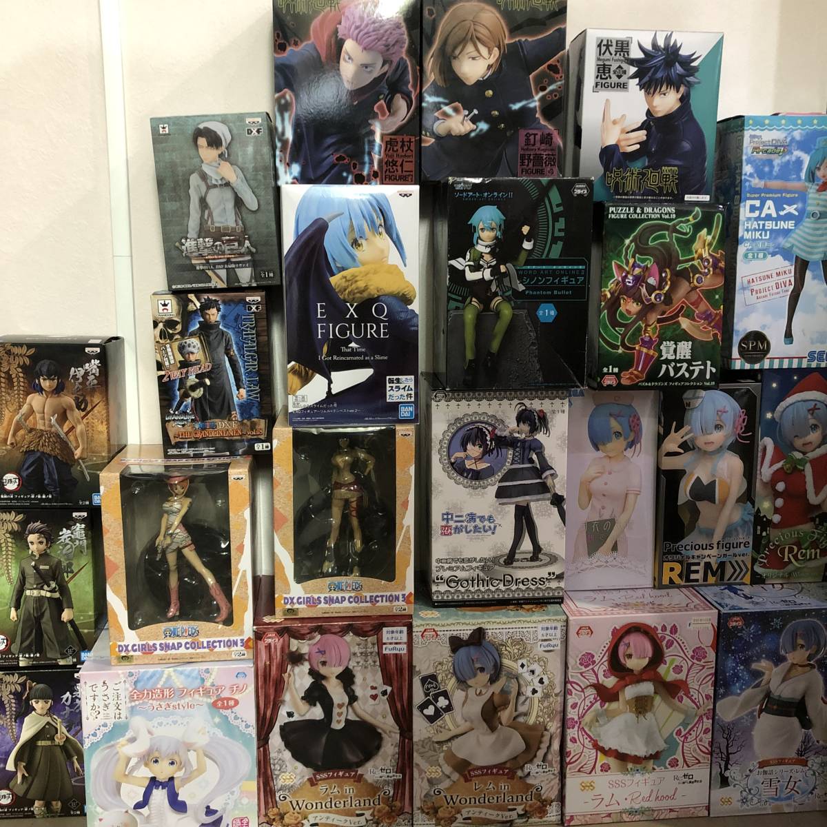 本物保証，セール プライズ景品 フィギュア 大量セット ダブリなし ２６種セット リゼロ ワンピース 鬼滅の刃 呪術廻戦 初音ミク ＳＡＯ(コミック、アニメ)｜売買されたオークション情報、yahooの商品情報を その他