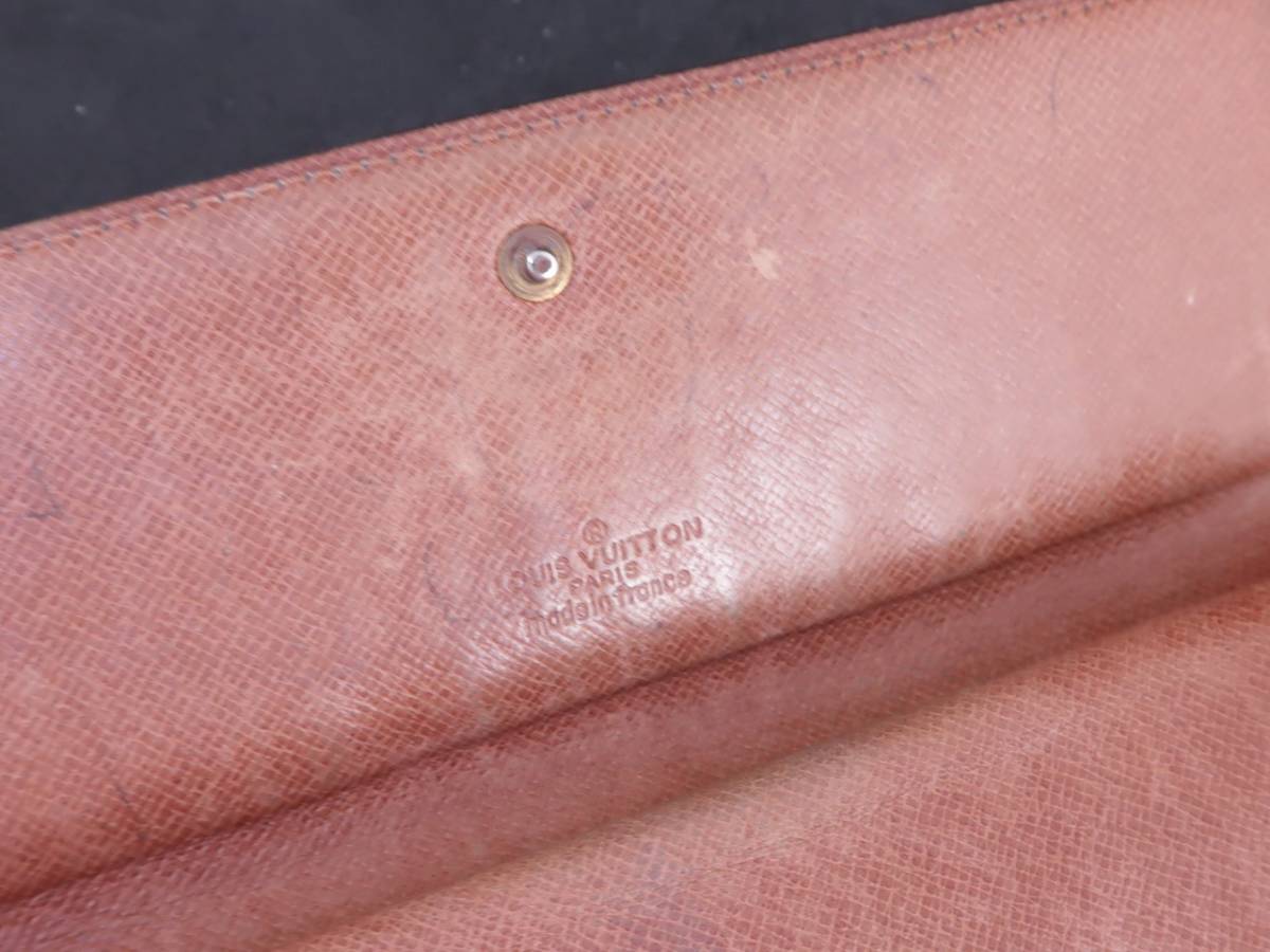 LOUIS VUITTON ルイヴィトン モノグラム 三つ折り 長財布
