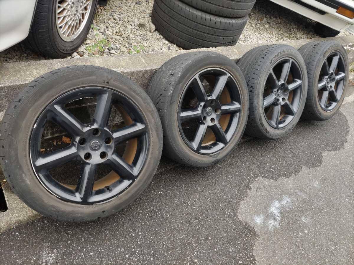 日産純正ホイール 235/65R18 4本セット 日産純正 フェアレディZ Z33用アルミホイール、タイヤ4本セット235