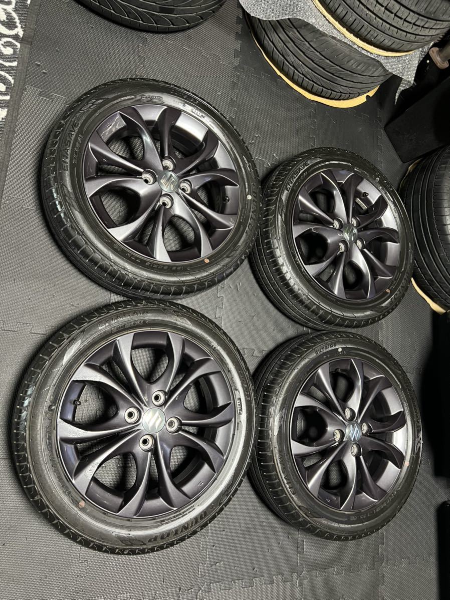 高品質，限定SALE スズキ ソリオ バンディッド 純正タイヤホイール 15インチ 4.5J＋45 PCD100 ４穴 2020年製DUNLOP ENASAVE EC204 165/60R15(ラジアルタイヤ)｜売買されたオークション情報、yahooの商品情報をアーカイブ公開 4穴