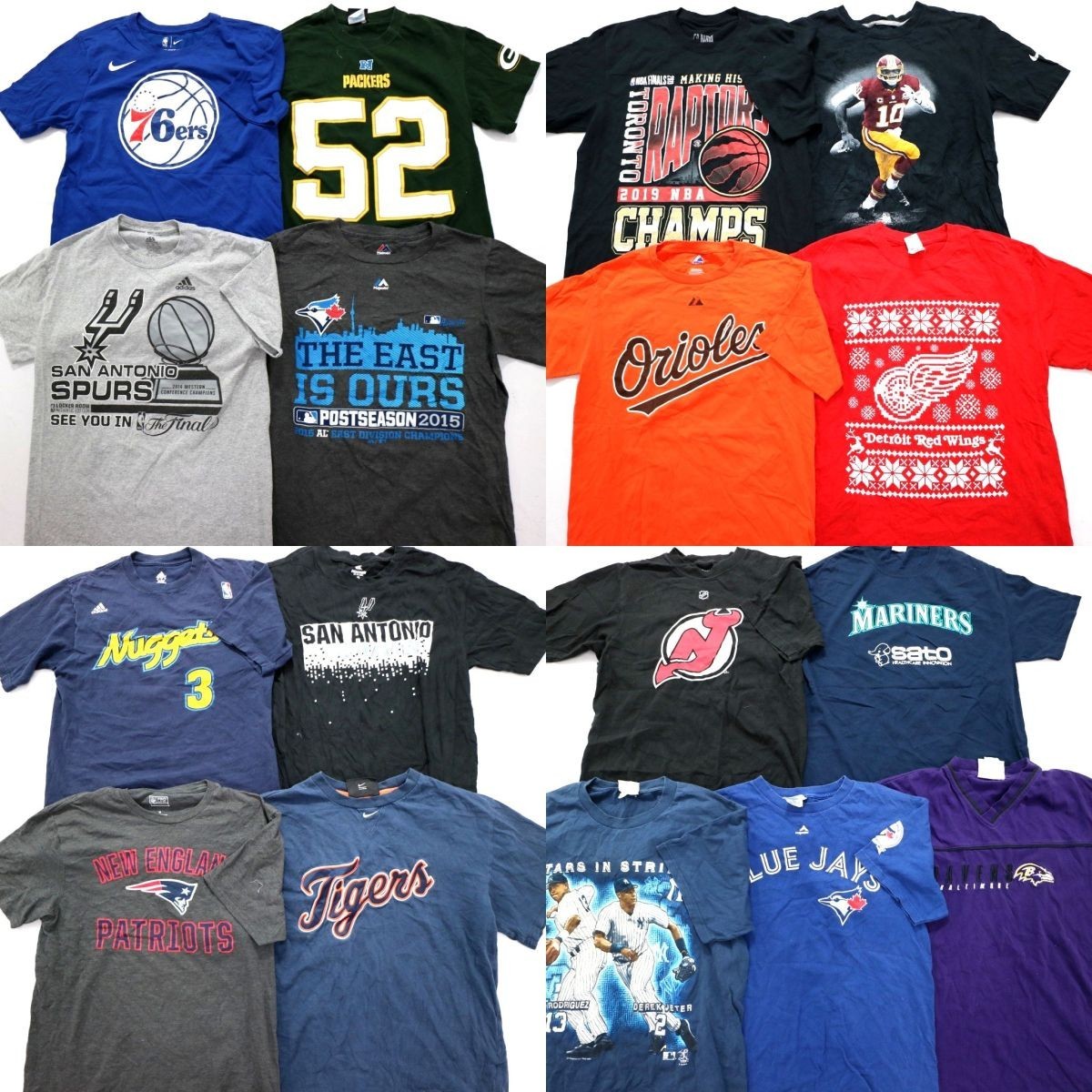 2026，新作 プロチームMIX 半袖Tシャツ set ナイキ アディダス NBA NFL 他 メンズS/M 17枚セット まとめ売り 古着卸 1円スタート 最落なし MG5735(文字、ロゴ)｜売買されたオークション情報、yahooの商品情報をア Mサイズ