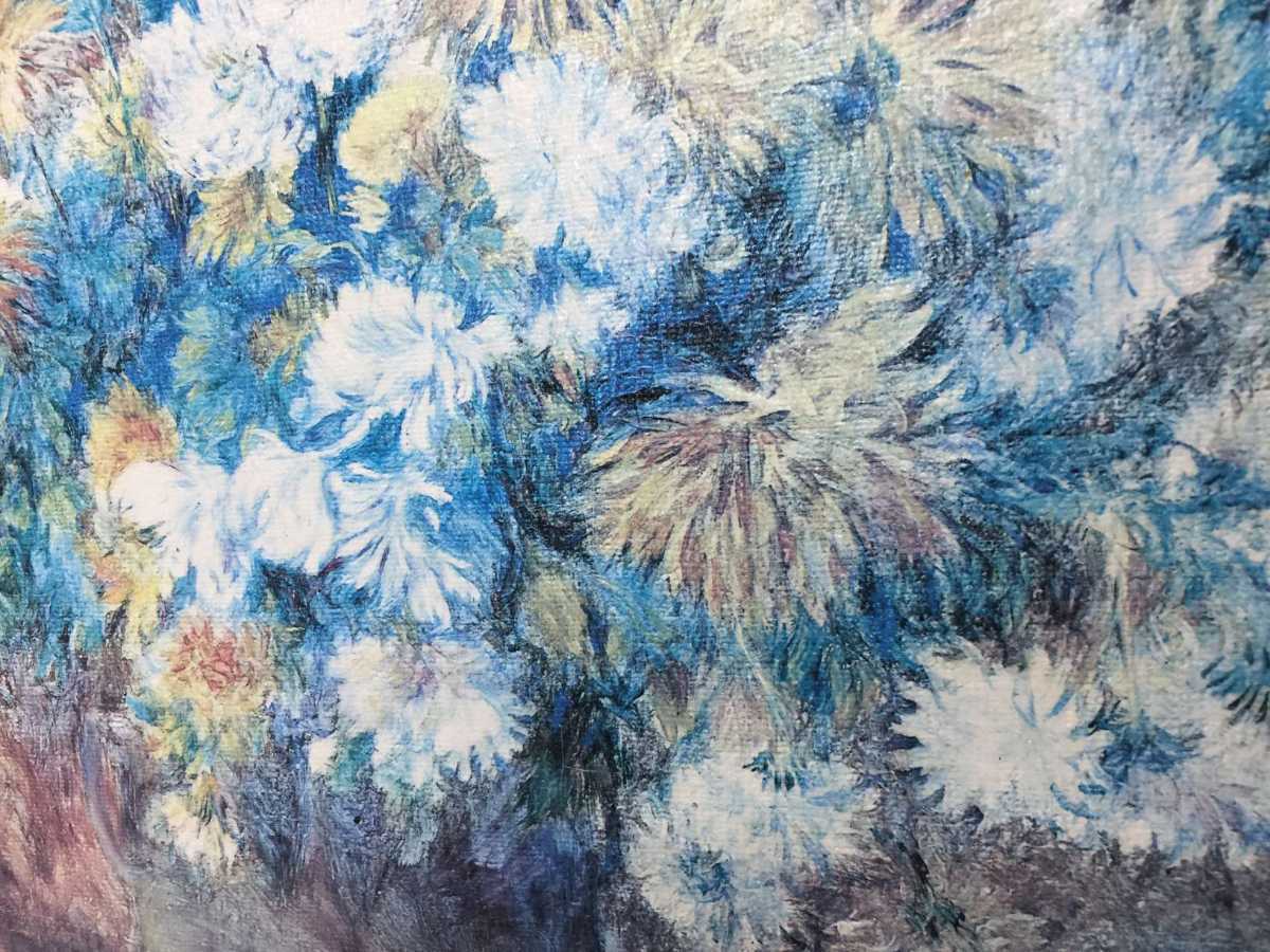 世界の名画 ルノワール 「菊」 AUGUSTE RENOIR 1882年 F6 油彩画 (32