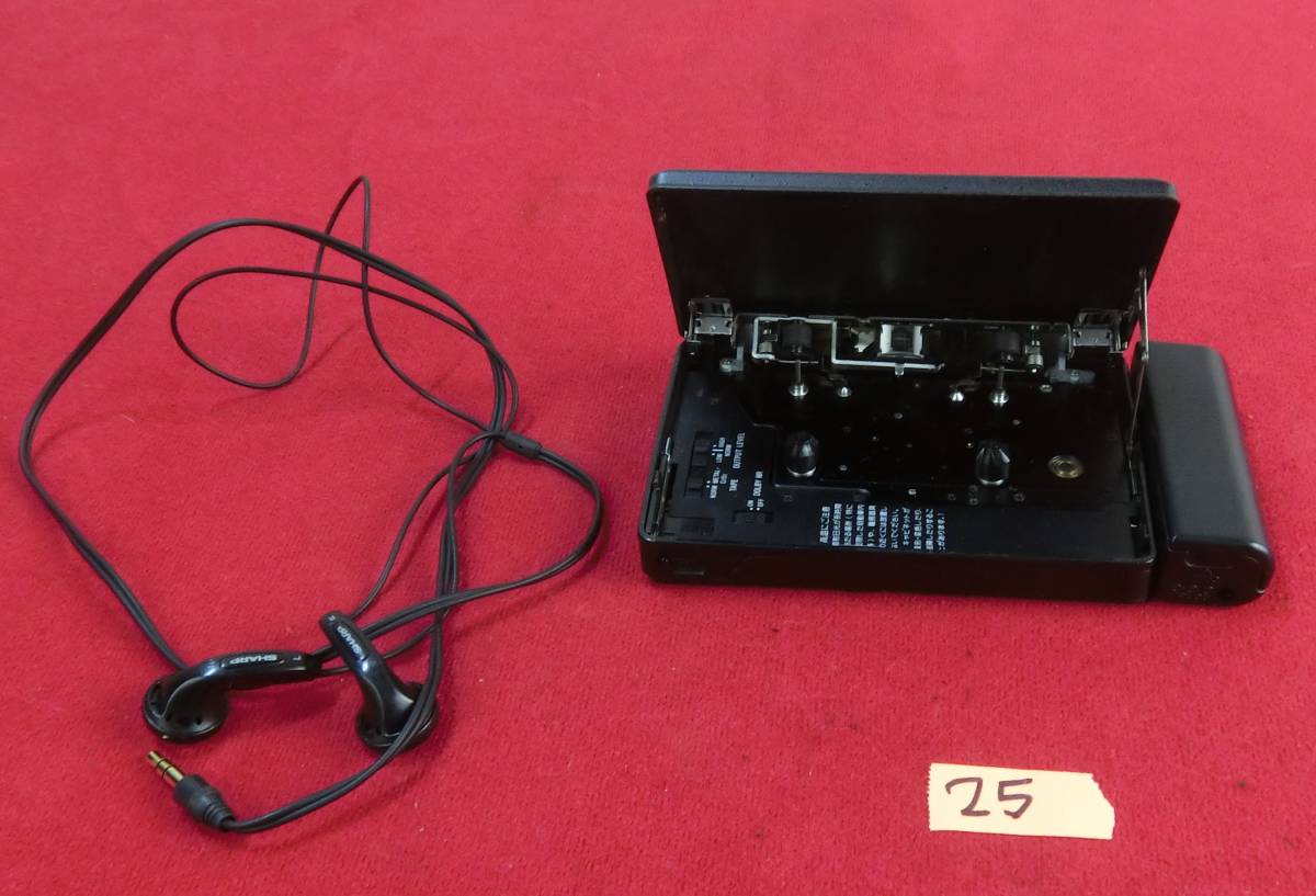 0513-25) SHARP JC-K99-BK シャープ ポータブルカセットプレーヤー