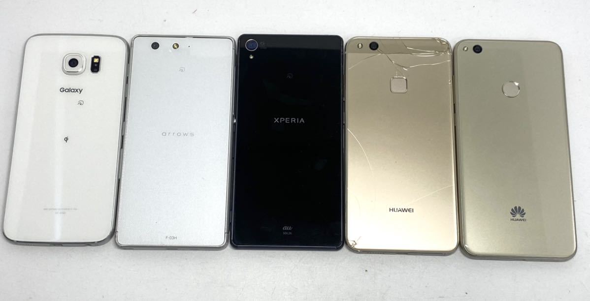 【安い，品質保証】 スマートフォン 21台 まとめ　スマホ au docomo SONY Xperia Android ARROWS Galaxy HUAWEI ASUS kyocera 他