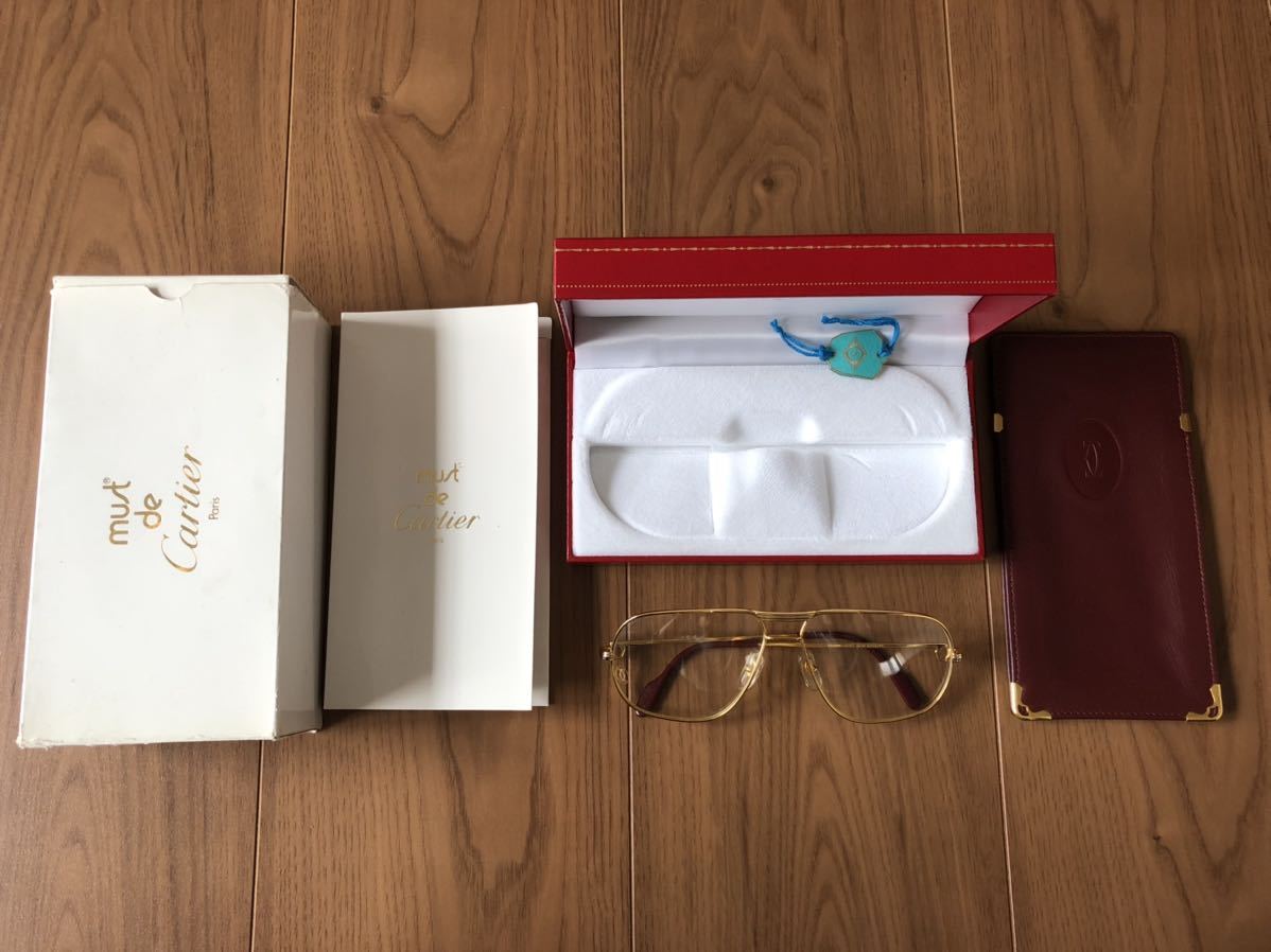 ヴィンテージ☆Cartier☆眼鏡☆サングラス☆トリニティ☆ウッド 