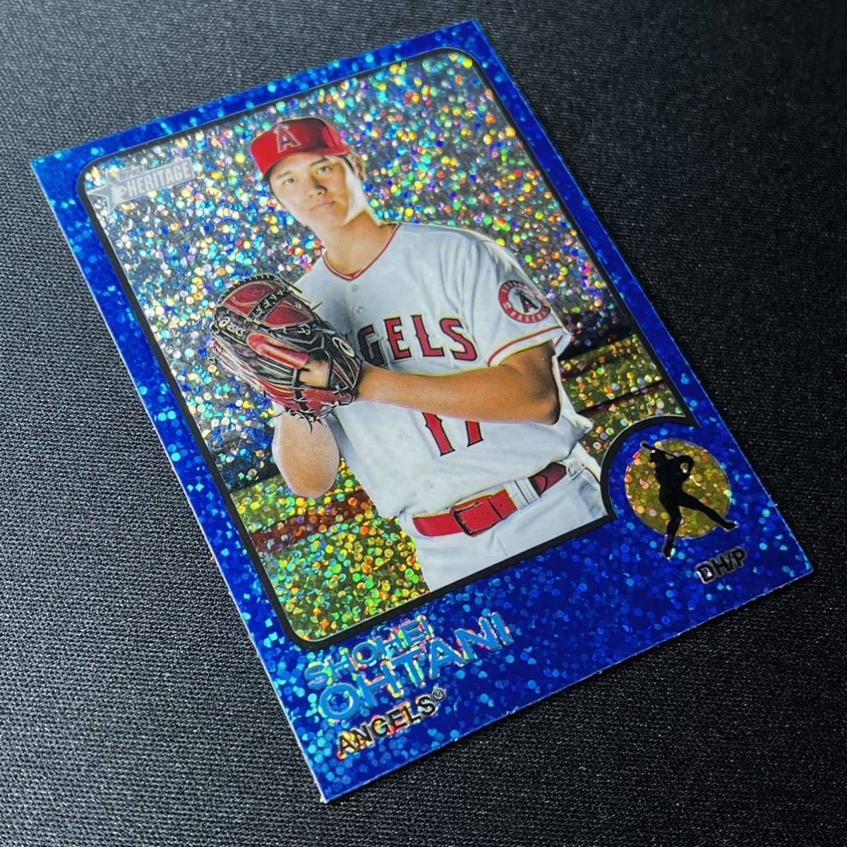 2022 Topps Heritage 大谷翔平 No.150 ブルースパークルリフラクター 