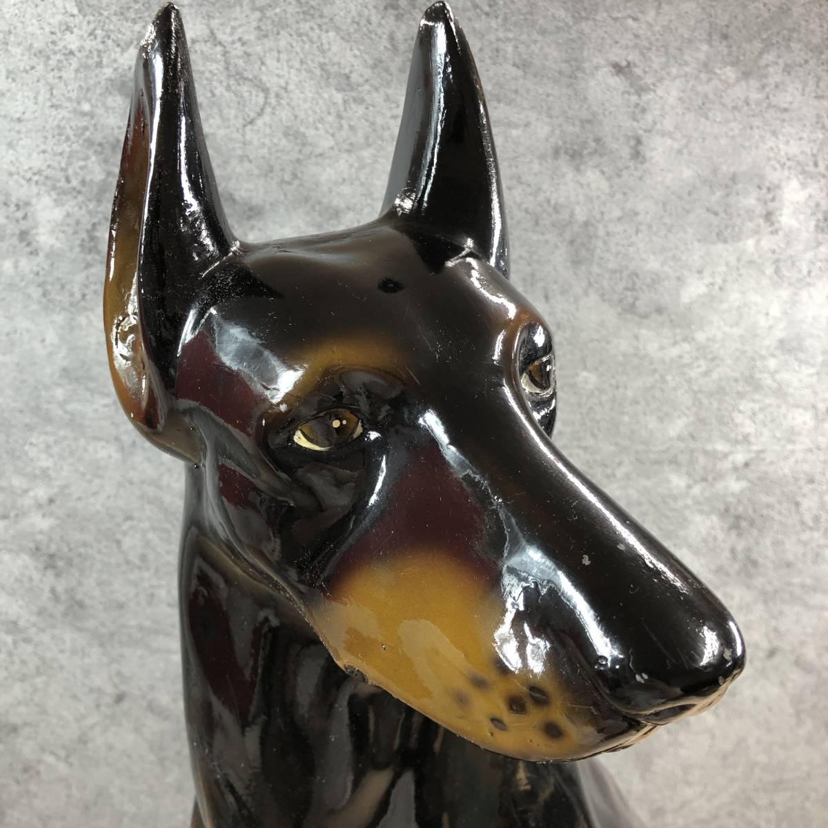 ドーベルマン 犬の置物 番犬 オブジェ インテリア 大型犬 高さ810mm