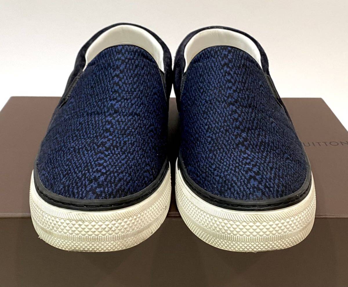 正規品 LOUIS VUITTON MS0155 ツイスターライン メンズ スリッポン 