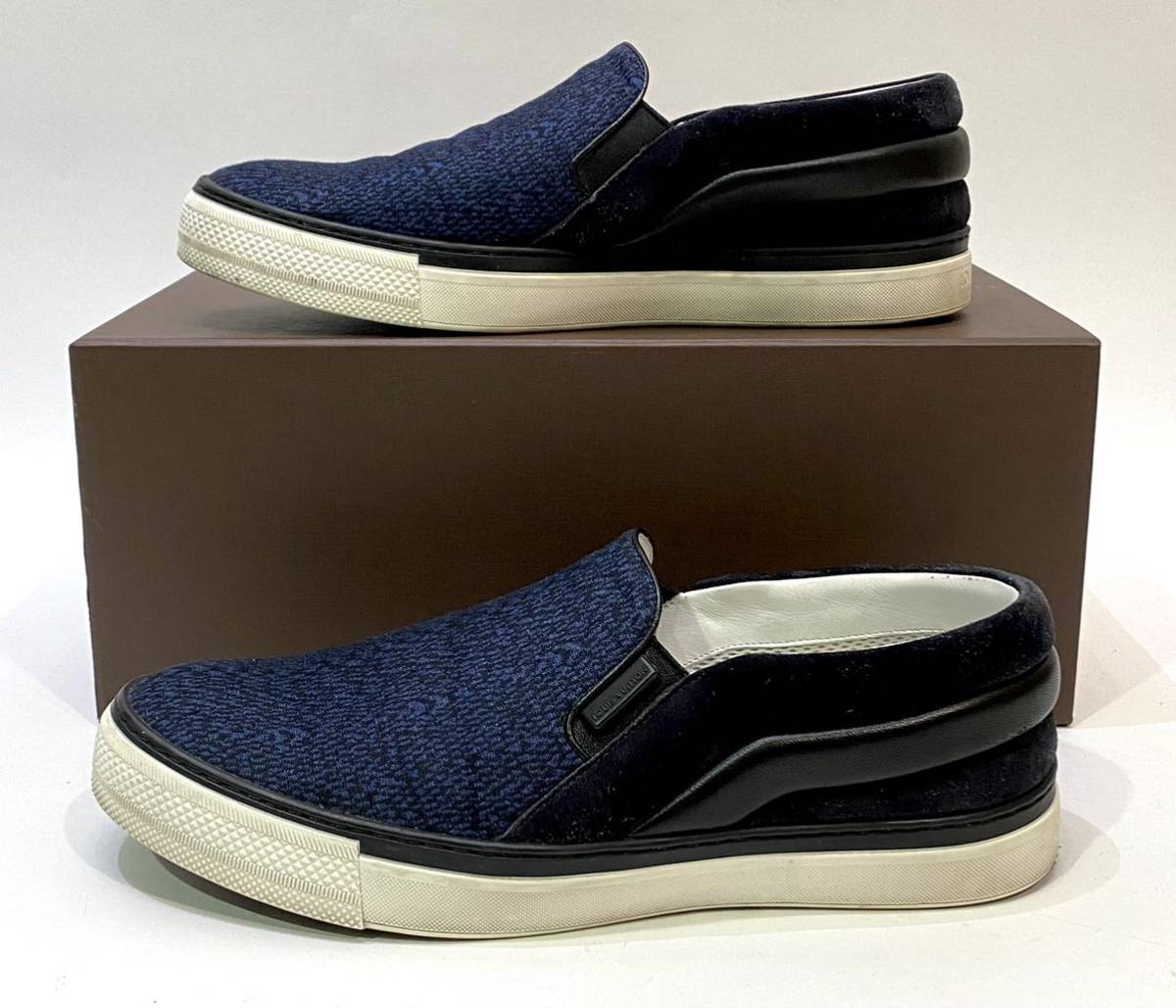 Louis Vuitton ネイビー スリッポン Louis Vuitton ネイビー スリッポン