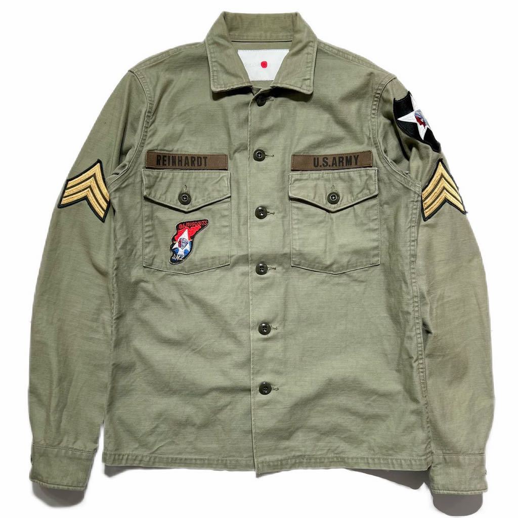 marka ジョンレノン JL UTILITY SHIRTS - COLLARLESS SHIRT WIDE マーカ 公式通販 ユーティリティ ミリタリージャケット サイズ3 サイズ1 ミリタリーシャツジャケット