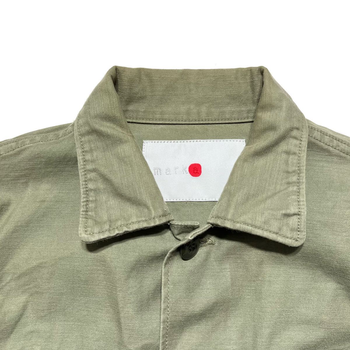 marka ジョンレノン JL UTILITY SHIRTS - COLLARLESS SHIRT WIDE マーカ 公式通販 ユーティリティ ミリタリージャケット サイズ3 サイズ1 ミリタリーシャツジャケット