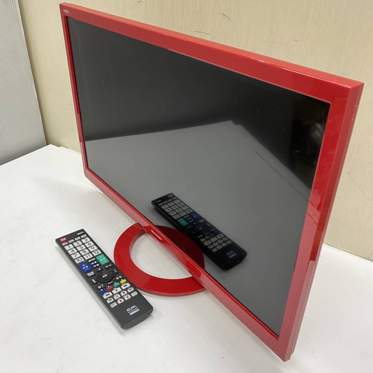 SHARP AQUOS LC-24K30液晶テレビ 本体RED+純正リモコン SHARP AQUOS LC-24K30レッド 液晶テレビ 本体+リモコン 文房具