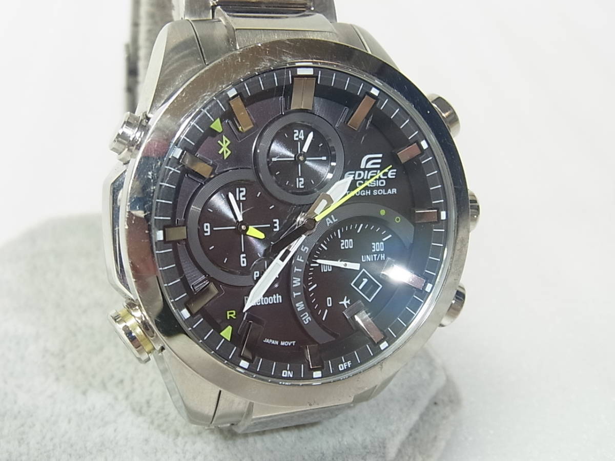 5165 CASIO EDIFICE タフソーラー EQB-500 動作品 Casio Edifice 