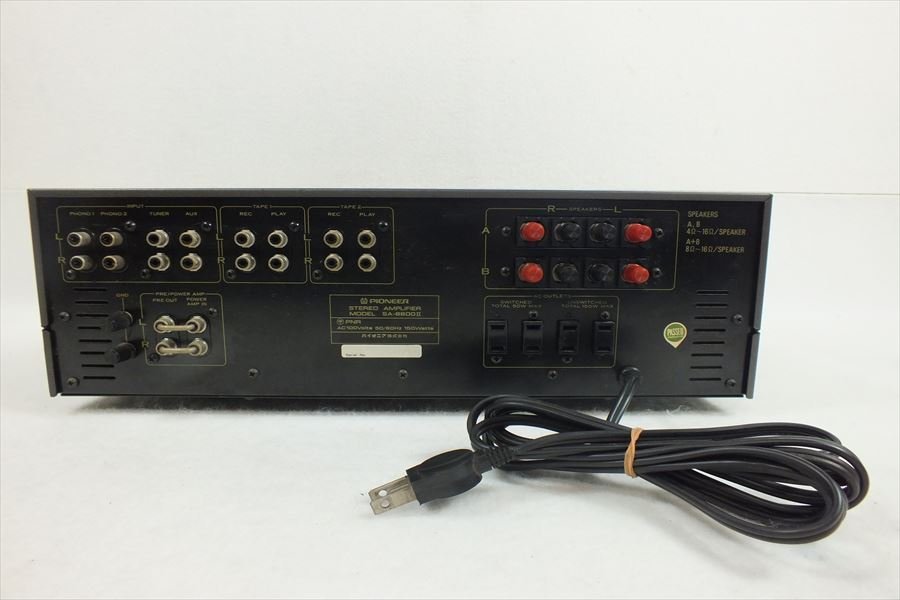 ☆ PIONEER パイオニア SA-8800II アンプ 中古 現状品 220501N3337