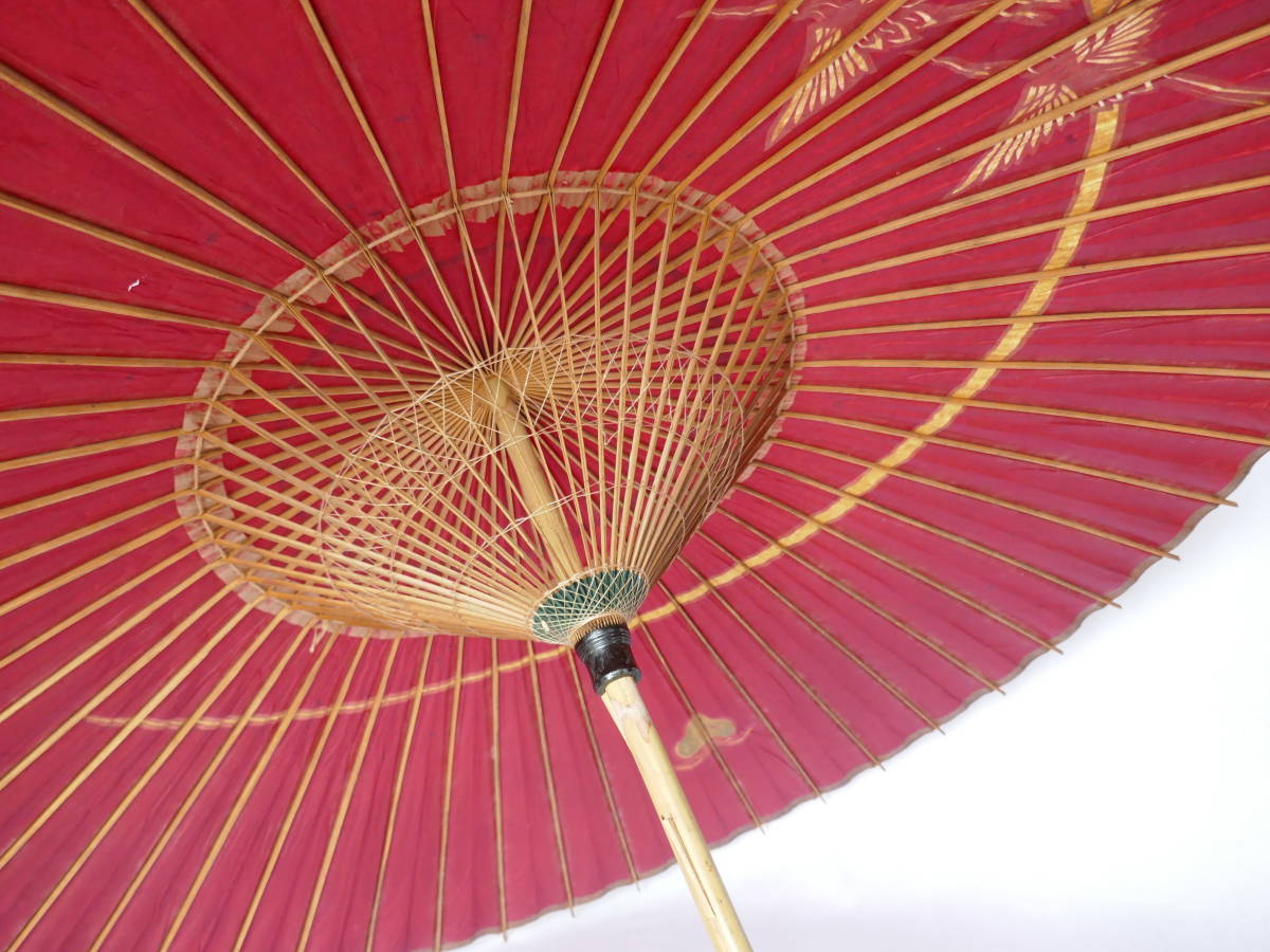 38 割引 和風 舞踊り インテリア 撮影小物 4044 松鶴文 和紙 和傘 番傘 飾り Beckenbauer Maierhof De