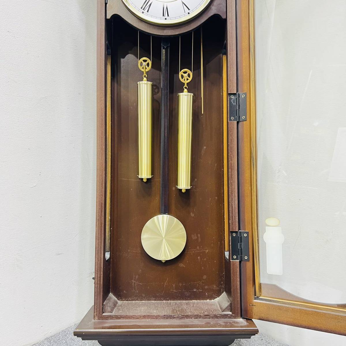 220513-49】CITIZEN 振り子時計 4MJ677-0 高さ100cm QUARTZ HOUR 
