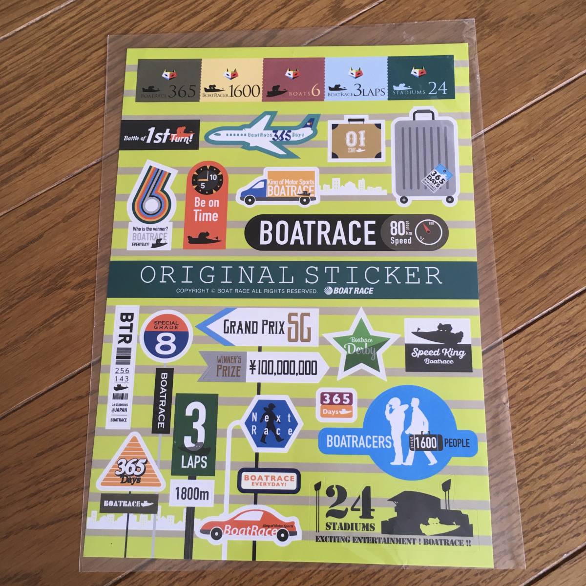 ボートレース 競艇 ステッカーシール 3枚セット ／BOAT RACE ORIGINAL
