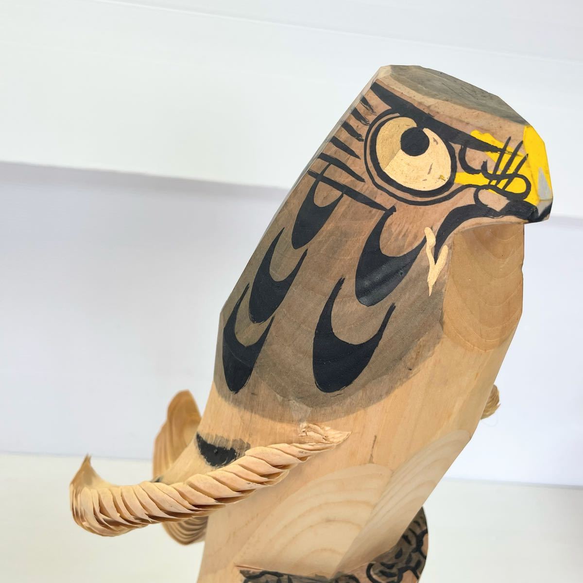お鷹ぽっぽ おたかぽっぽ 元祖辰蔵作 鷹 木彫り 彫刻 オブジェ 郷土