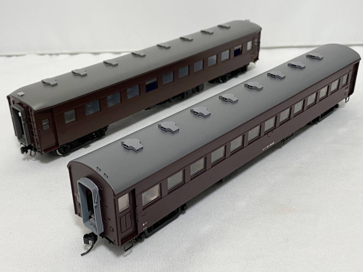 KATO HO オハ35 茶 1-512 + 海龍 オハフ61 茶 計2両 オハ