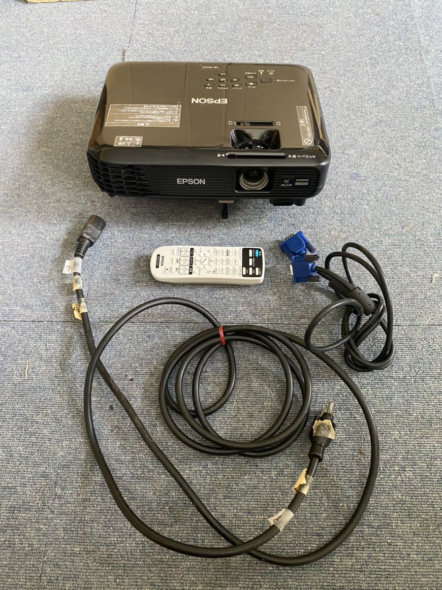 A473) 【EPSON】3LCDビジネスプロジェクター EB-W420 ランプ使用3260＋141時間 中古動作品 3000lm HDMI対応 EPSON3LCDビジネスプロジェクター EB-W420 A473) 通販 ホワイト エプソン、超短焦点などビジネスプロジェクター7機種――20年間