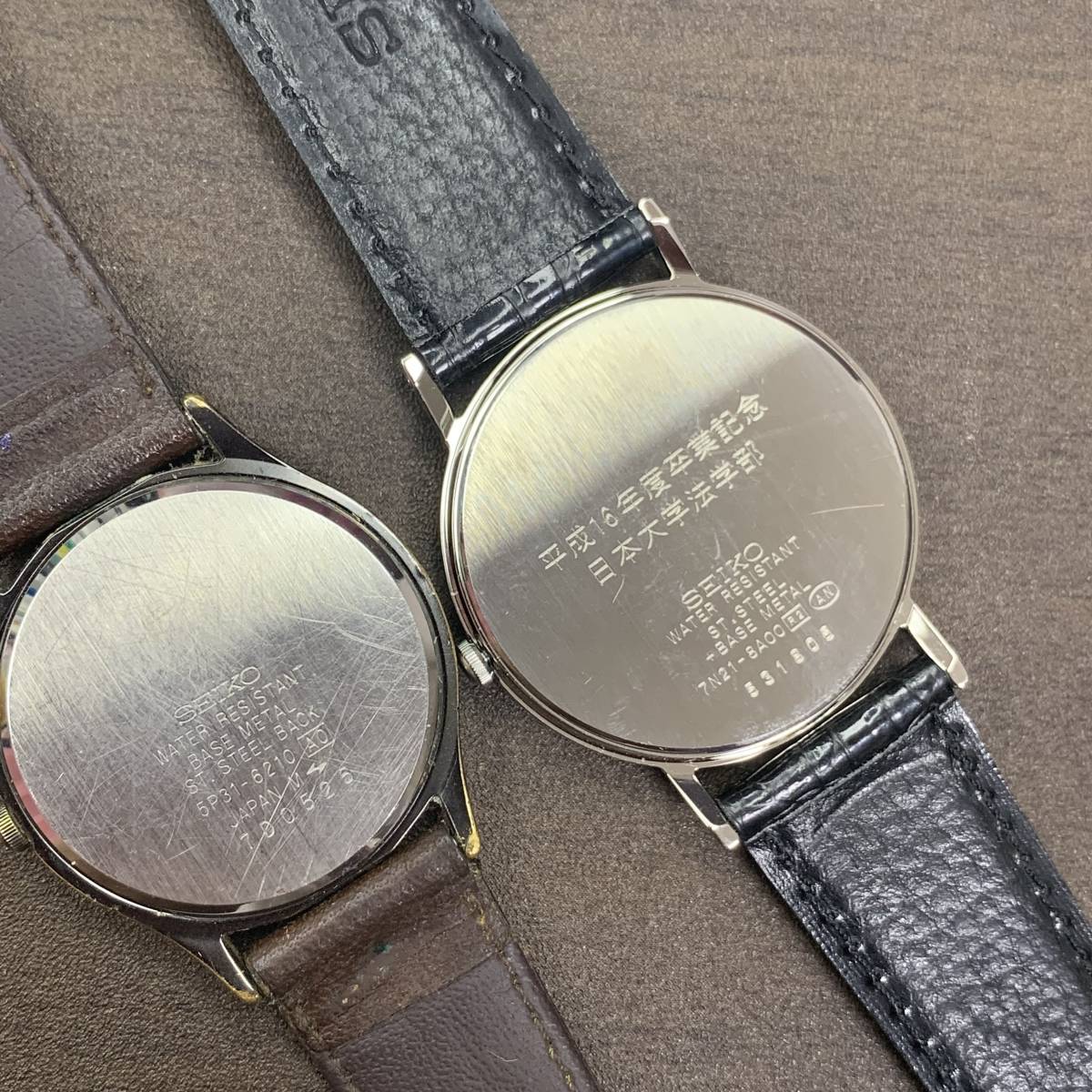 ◇SEIKO Avenue 5P31-6210//SEIKO 7N21-8A00 日本大学記念モデル【中古 