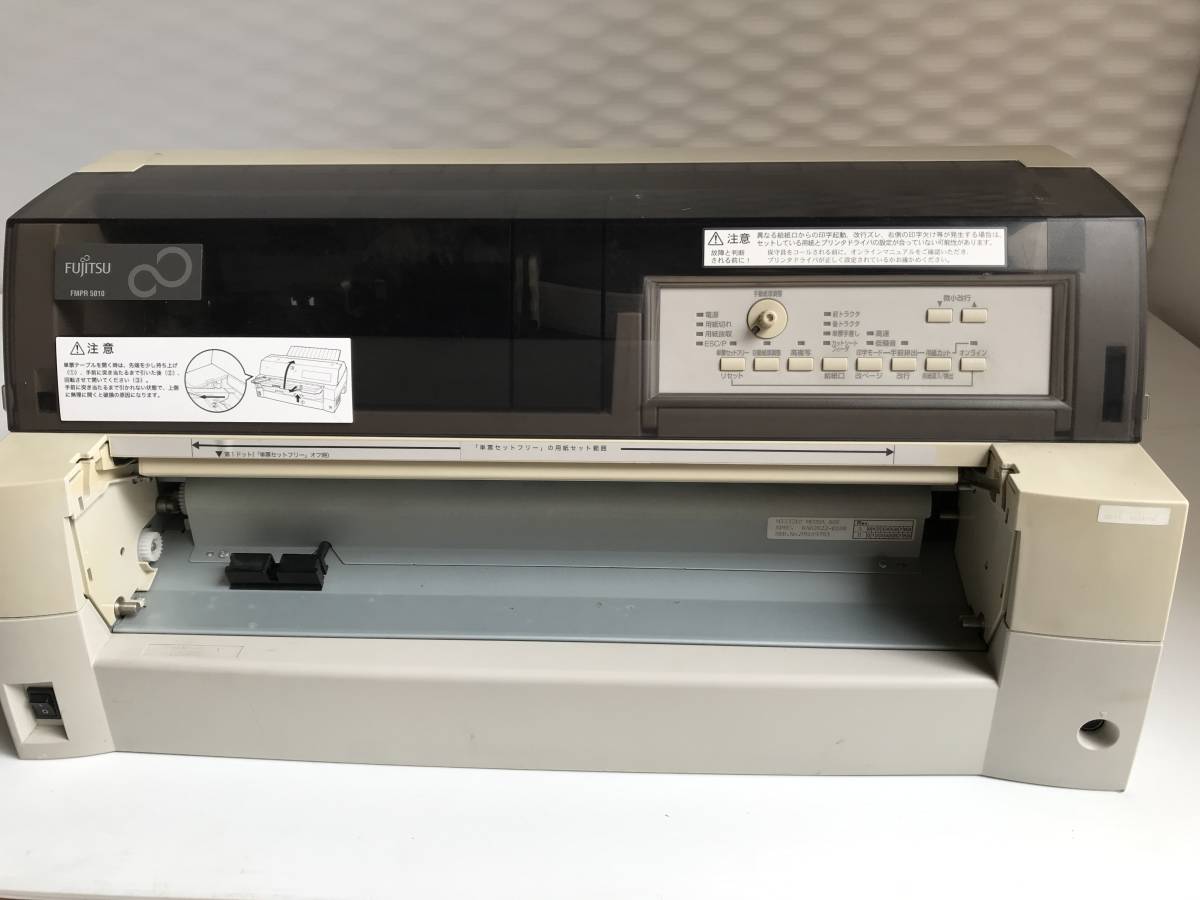  YS281 FUJITSU 富士通 ドットインパクトプリンタ FMPR5010 ドットプリンター トレイ無し(ドットインパクトプリンタ)｜売買されたオークション情報、yahooの商品情報をアーカイブ公開 - オークファ ドットインパクトプリンタ