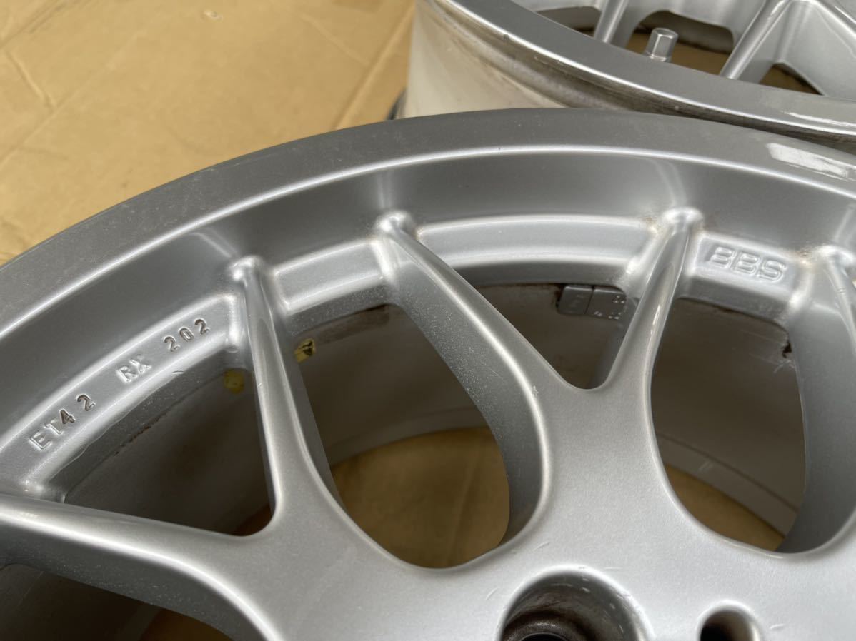 BBS RX202 17インチアルミホイール4本セット PCD114.3 5H 8J +42検索 