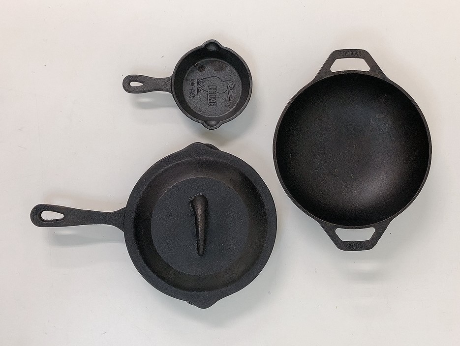 LODGE ダッチオーブン 小型ミニワック などまとめて】蓋つきフライパン 