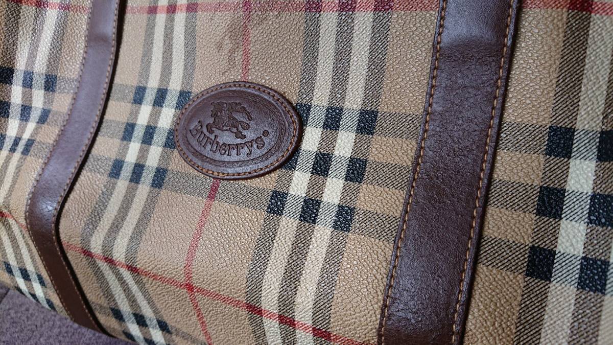 □□ BURBERRYS バーバリー ノバチェック ボストンバッグ □□ ノバ