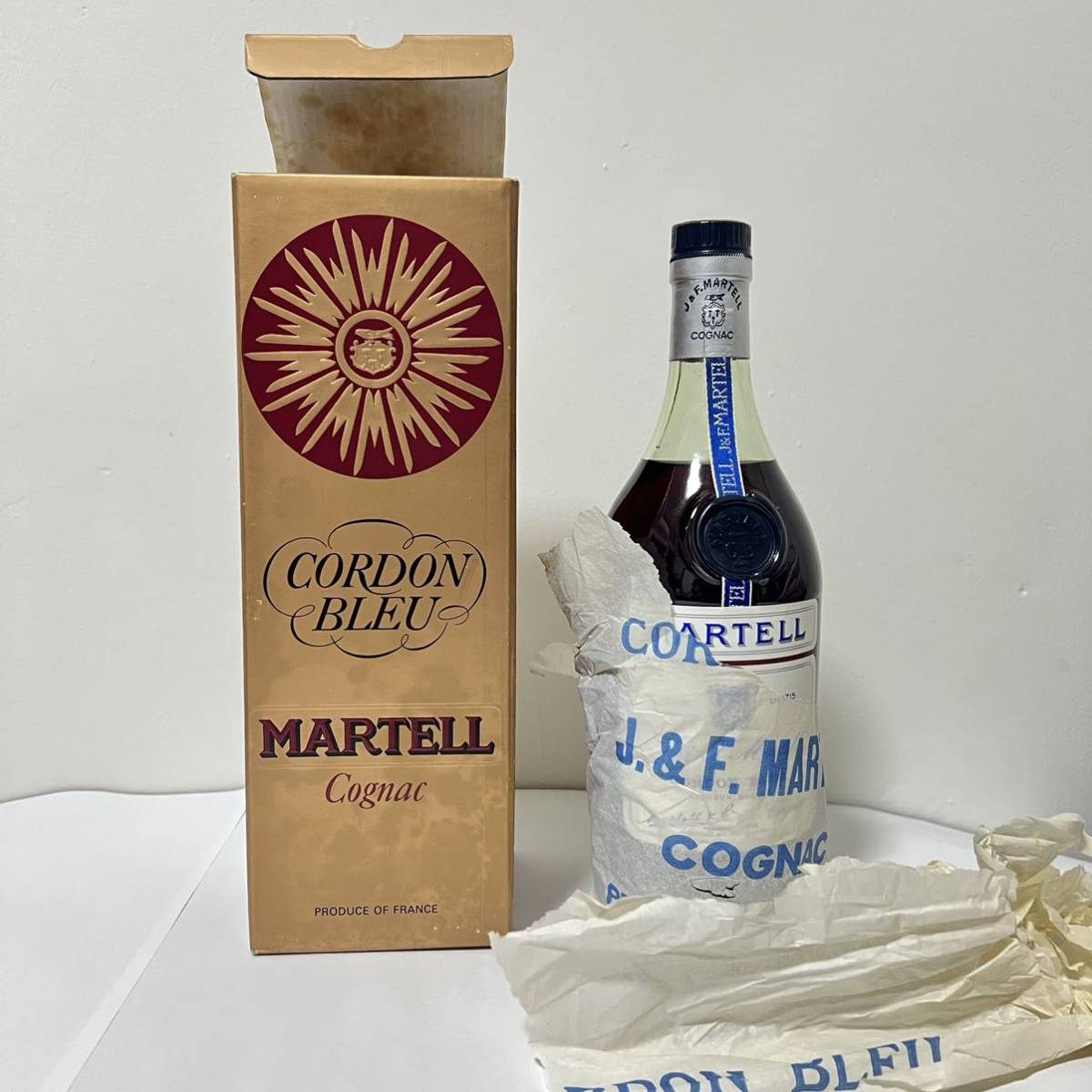 ☆古酒 未開栓☆J&F MARTELL CORDON BLUE マーテル コルドンブルー 旧