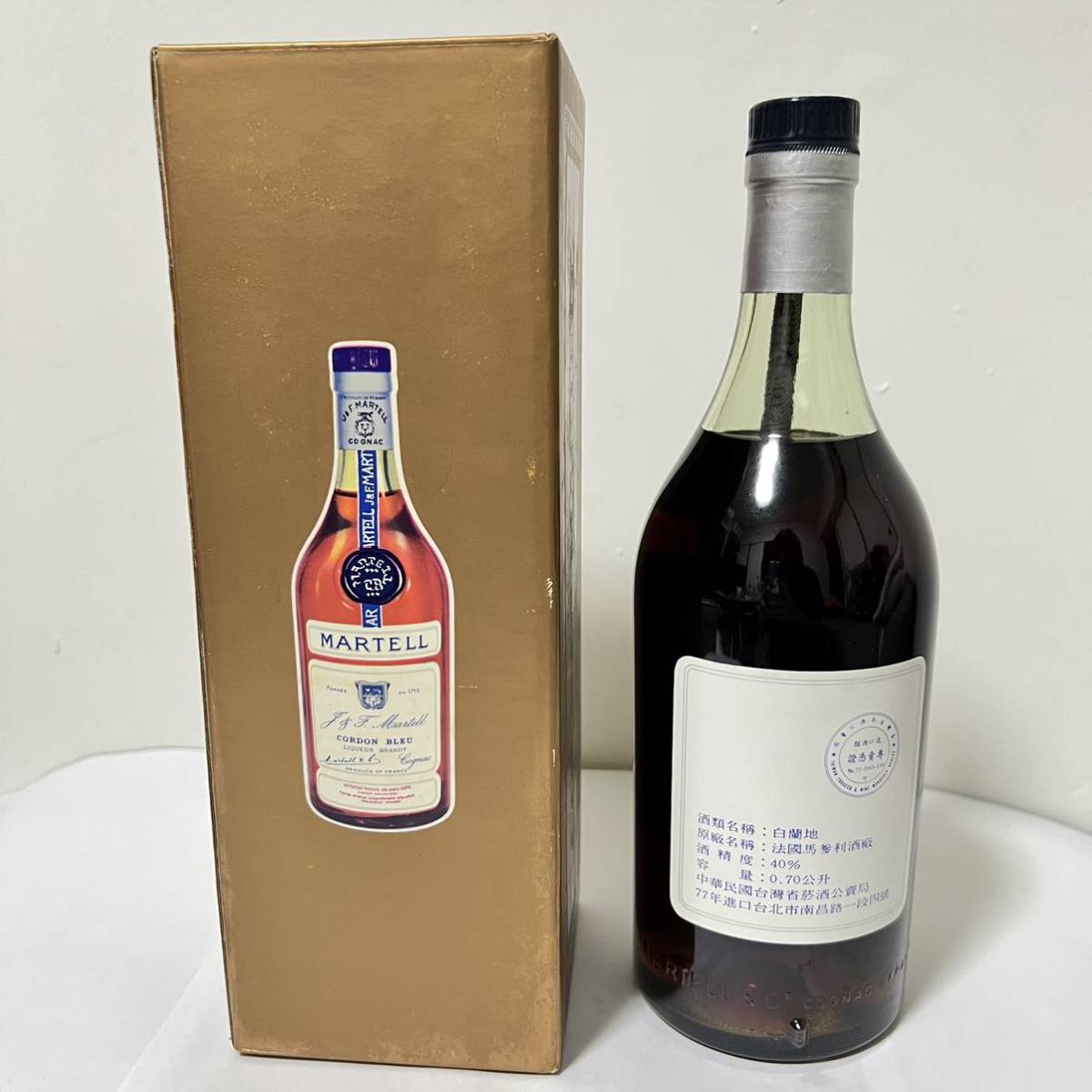 ☆古酒 未開栓☆J&F MARTELL CORDON BLUE マーテル コルドンブルー 旧