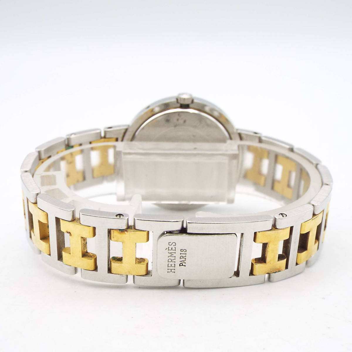 い04171/HERMES エルメス/クリッパー/クオーツ/レディース腕時計