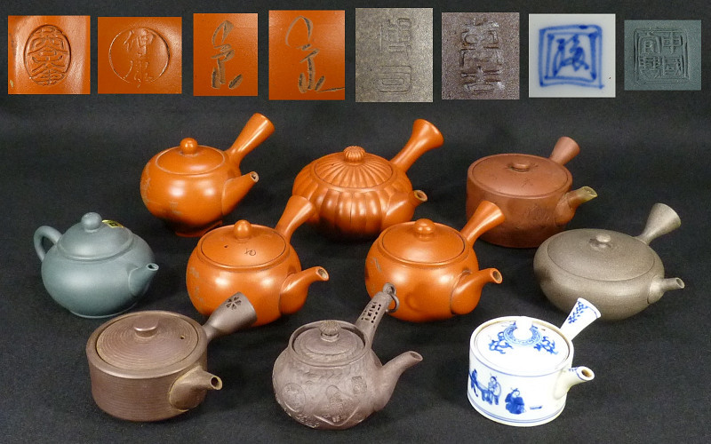 新作入荷，大人気 BM 煎茶道具 日本 中国 朱泥 染付 急須 １０客 常滑 萬古 京焼 中国宣興 在銘(常滑)｜売買されたオークション情報、yahooの商品情報をアーカイブ公開 - オークファン 常滑