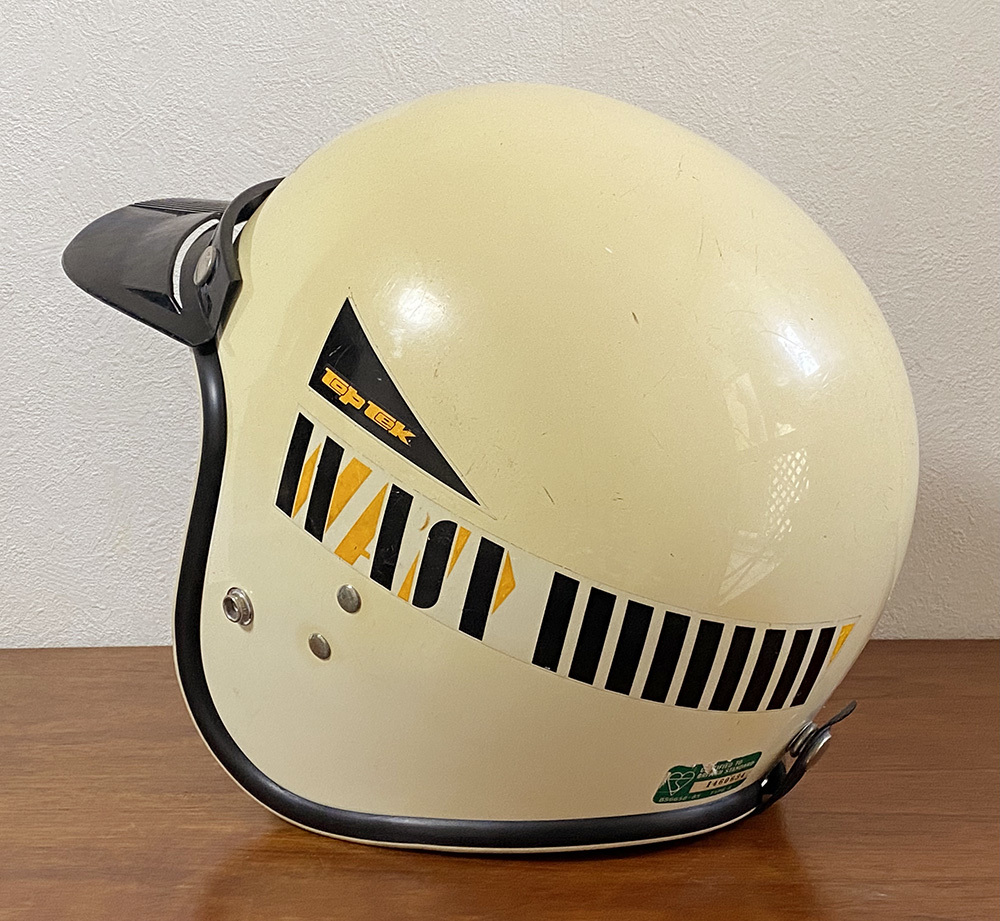 1985年 英国スコットランド製 Top Tek ビンテージ ジェットヘルメット