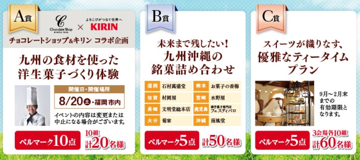 Kirin ベルマーク ３０点分 生茶 当選確率２倍 ベルマーク 九州 沖縄の未来を笑顔にキャンペーン 食品のパッケージ 売買されたオークション情報 Yahooの商品情報をアーカイブ公開 オークファン Aucfan Com