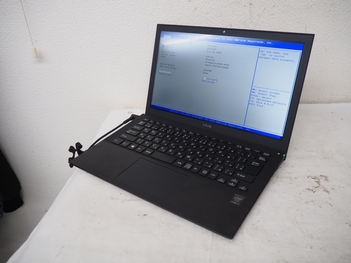 【ハード王】VAIO VJP131B01N/Corei7-4510U/8GB/ストレージ無/バイオスOK/19130-D22