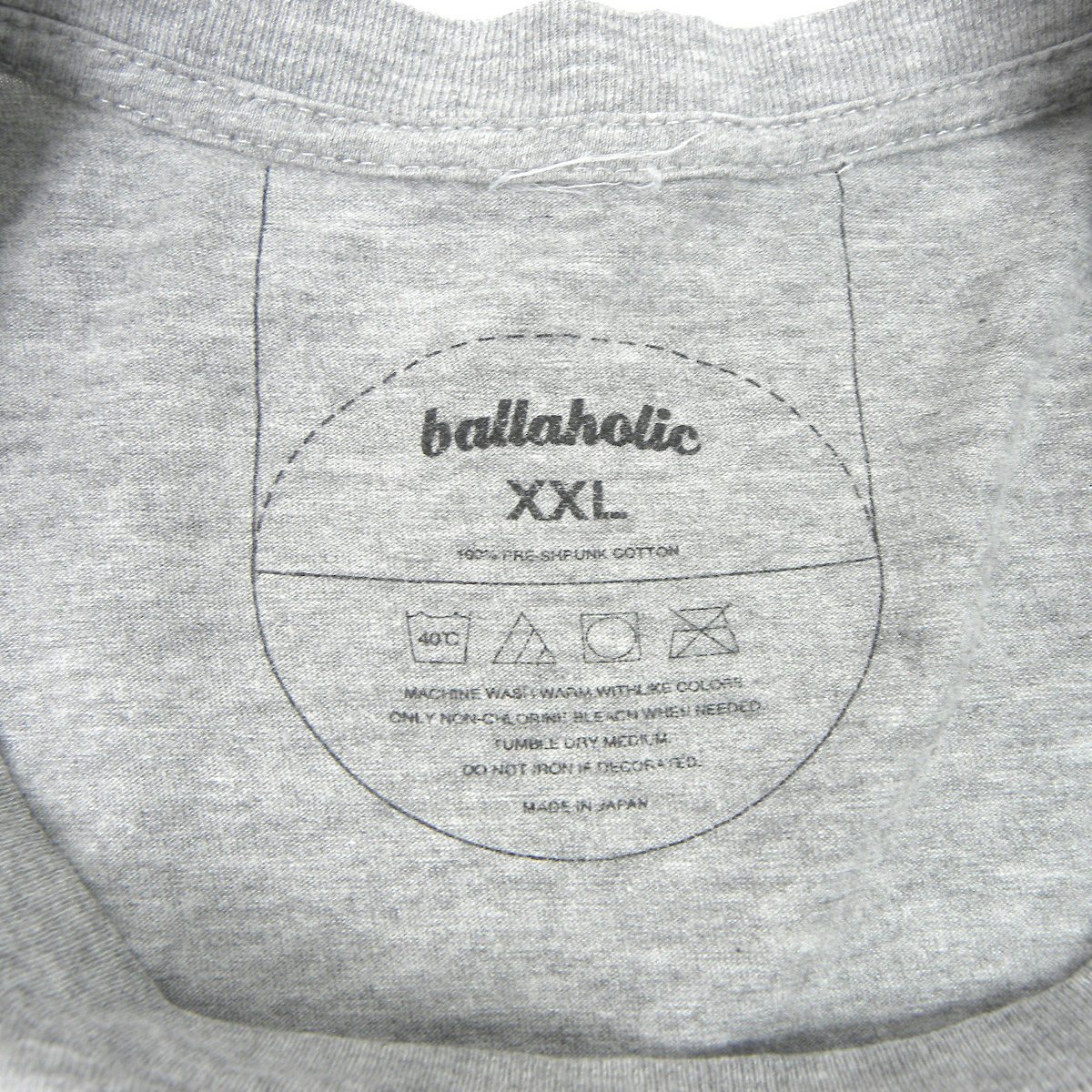 ボーラホリック ballaholic コットン100% バスケプリント クルーネック 