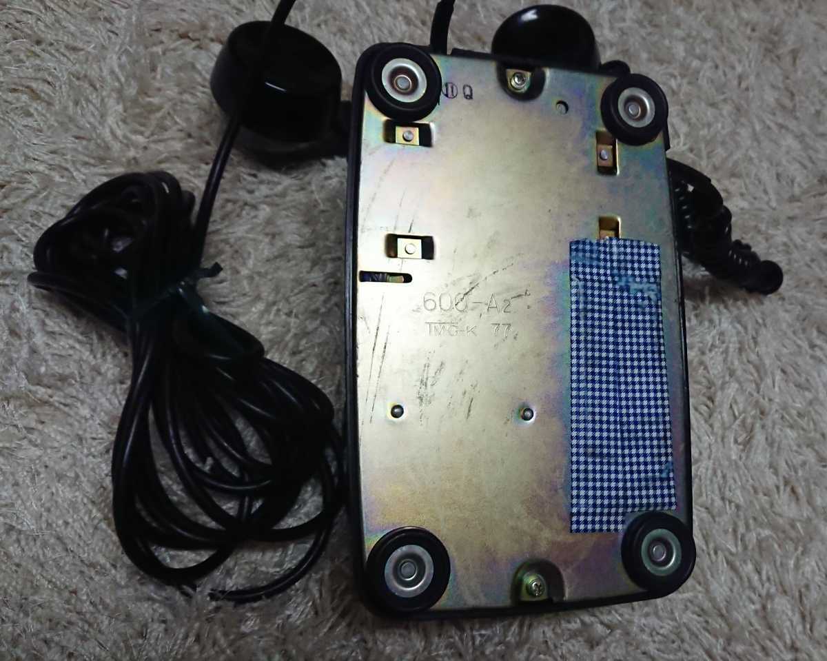 黒電話 ダイヤル式 600-A2 TMG-K 77 昭和レトロ インテリア 小道具 