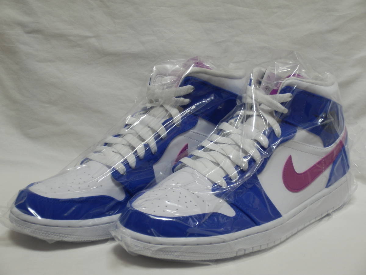 2019年製 AIR JORDAN 1 MID HYPER ROYAL 白/青/ピンク US9.5 2019年製 AIR JORDAN 1 MID HYPER ROYAL 白/青/ピンク US9.5
