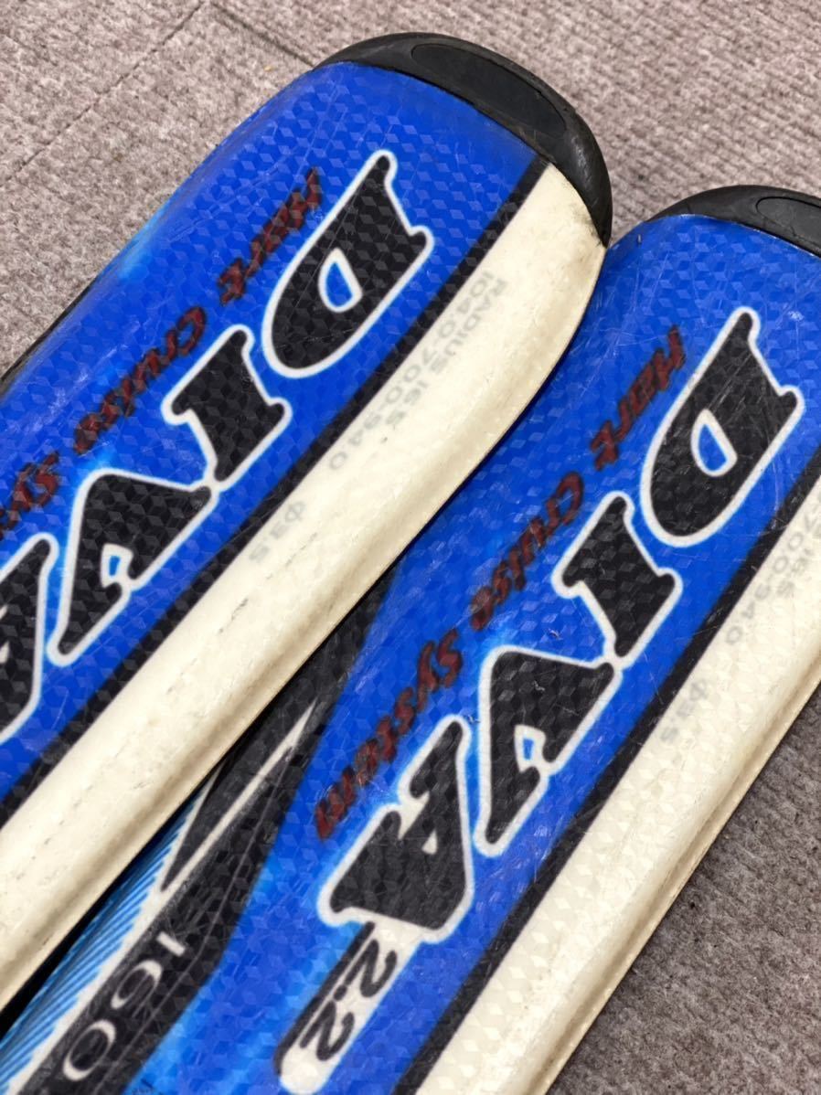 DIVA 2.2 Hart D2.2 スキー板 全長約160cm スキーストック LOOK ブルー