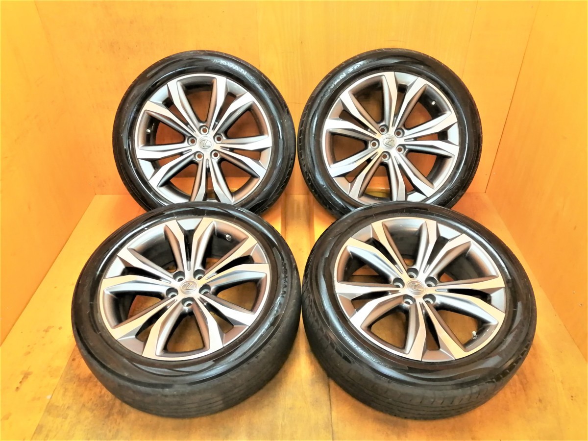 『送料無料』レクサスRX バージョンL純正 ヨコハマアドバン 2013 235/55R20 4本セット 20×8J レクサス RX200t RX300 RX450h などに