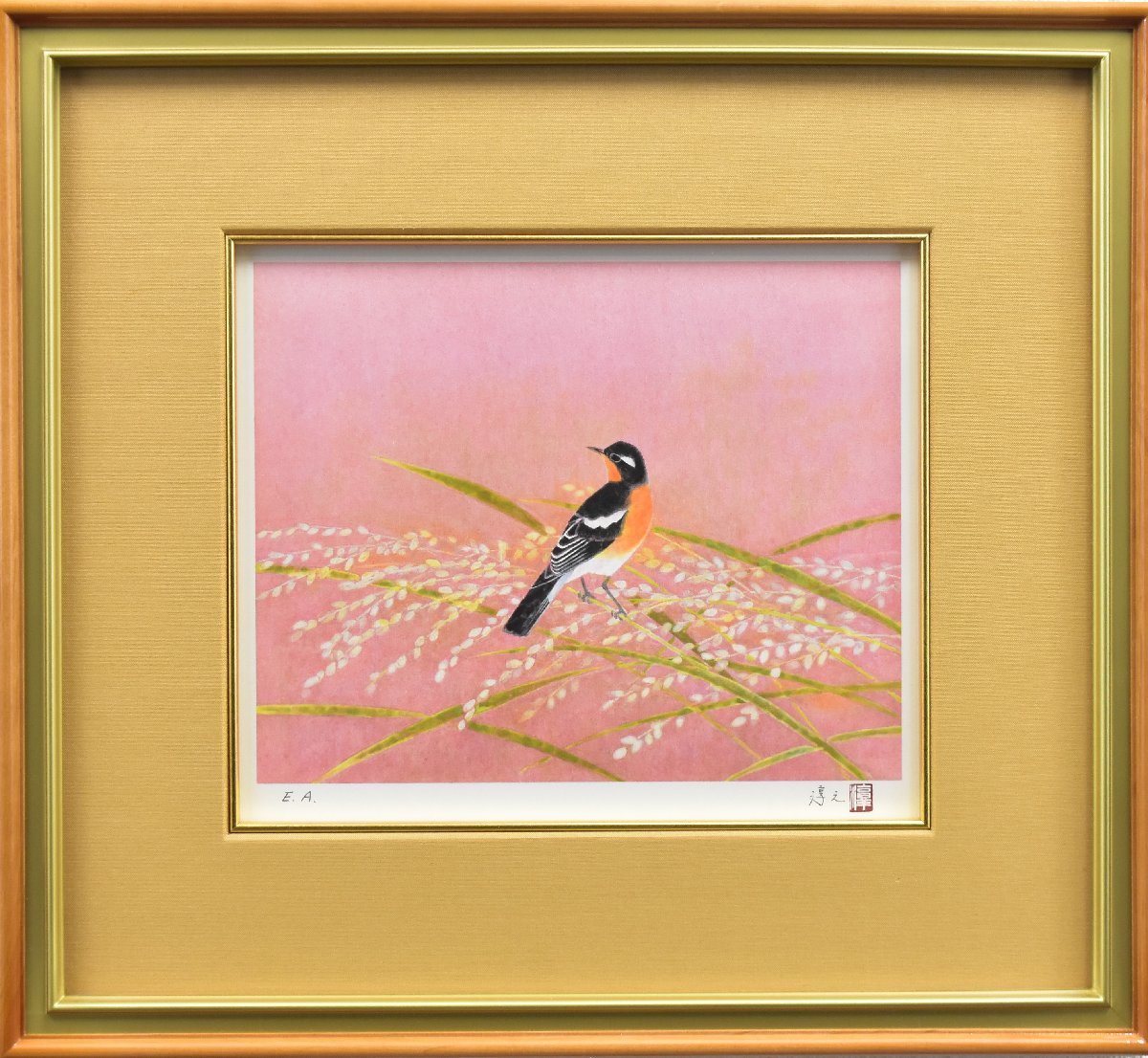 文化功労者日本画家版画作品 本物 上村淳之 オリジナルリトグラフ 「高