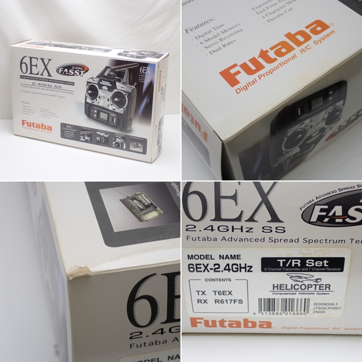 ☆Futaba/フタバ 6EX プロポセット/TX T6EX + R617FS/2.4GHz/6