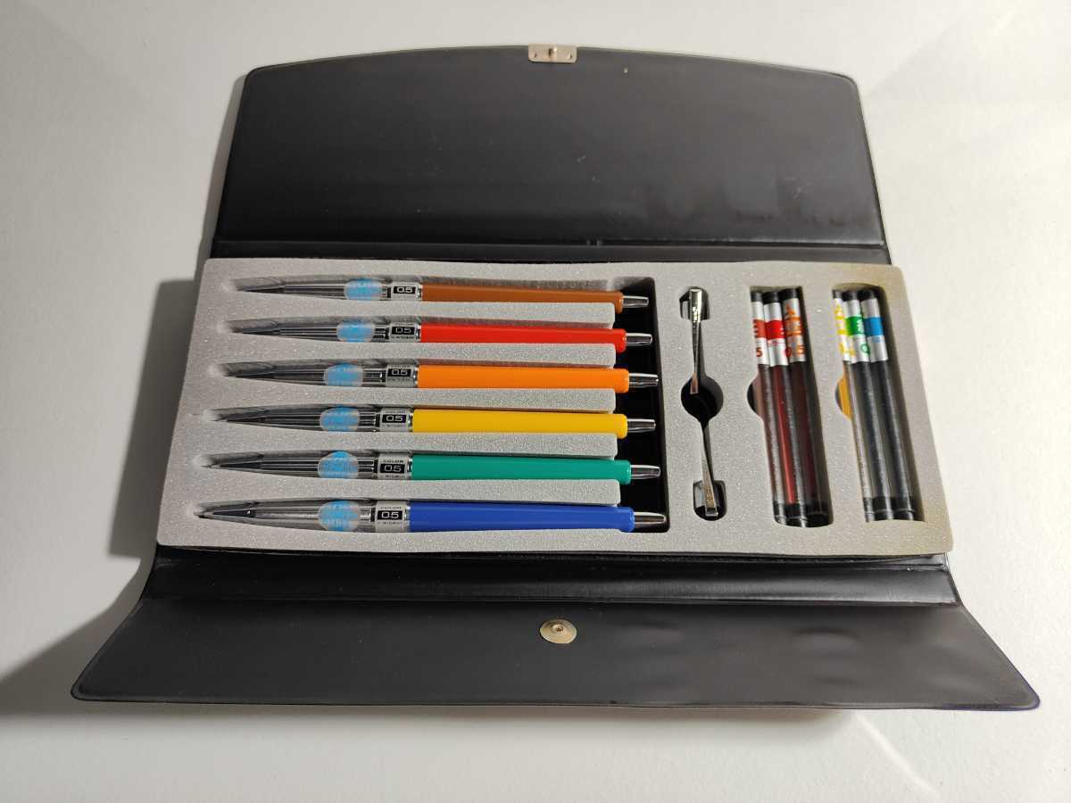 MITSUBISHI COLOR SHARP 0.5 6色セット /三菱 カラーシャープ 0.5mm 6  