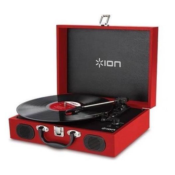 大人気，得価 ION AUDIO VINYL TRANSPORT Red ポータブル トランク型 レコードプレーヤー(本体)｜売買されたオークション情報、yahooの商品情報をアーカイブ公開 - オークファン その他