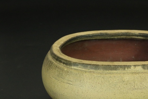 中国古盆器＜中国宜興・烏泥 在落款・泥味抜群 盆栽鉢 2025