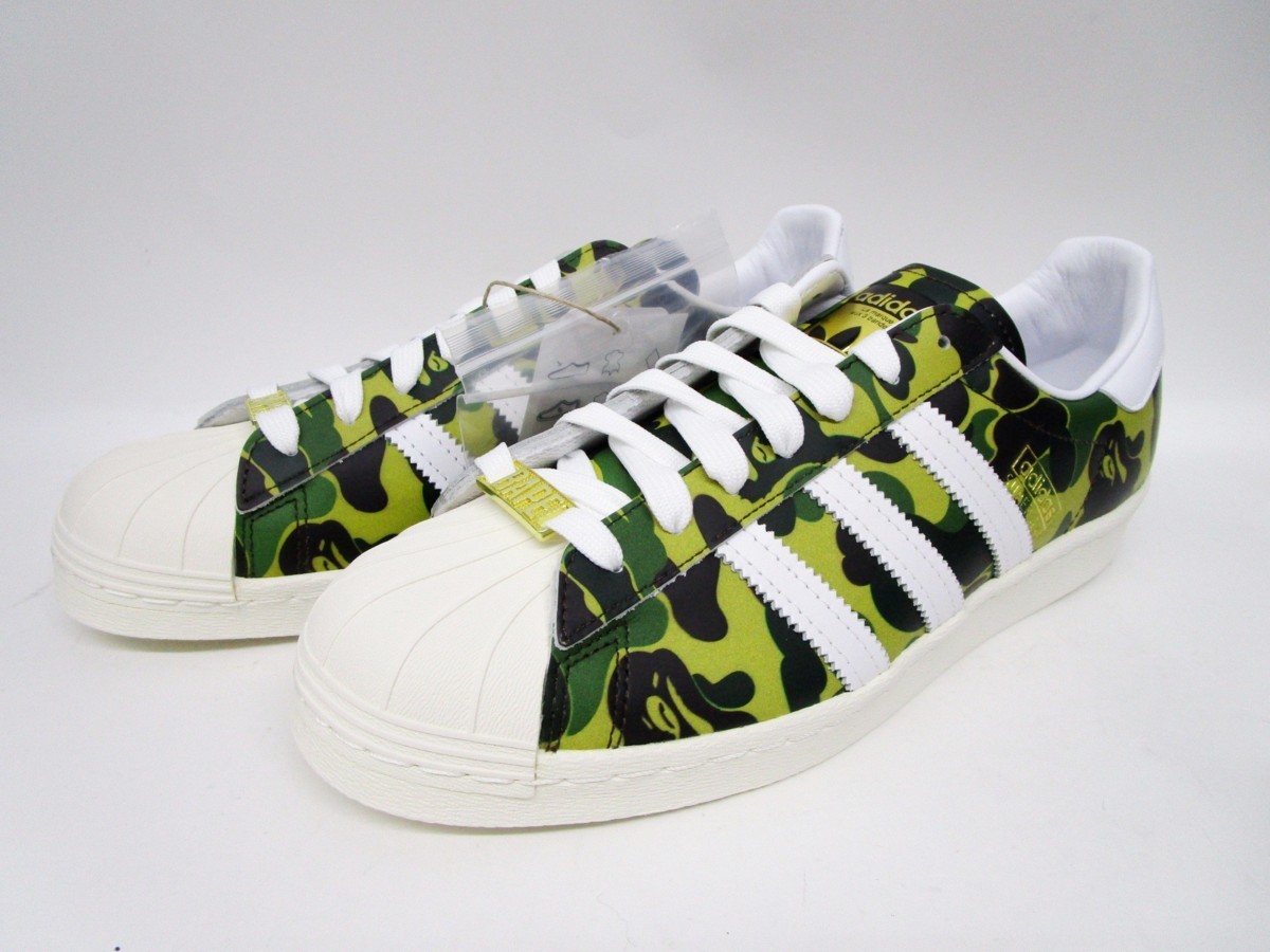 BAPE × adidas Originals “SUPERSTAR 80S” エイプ アディダス スーパースター スニーカー GZ8981 27cm カモフラ メンズ/025